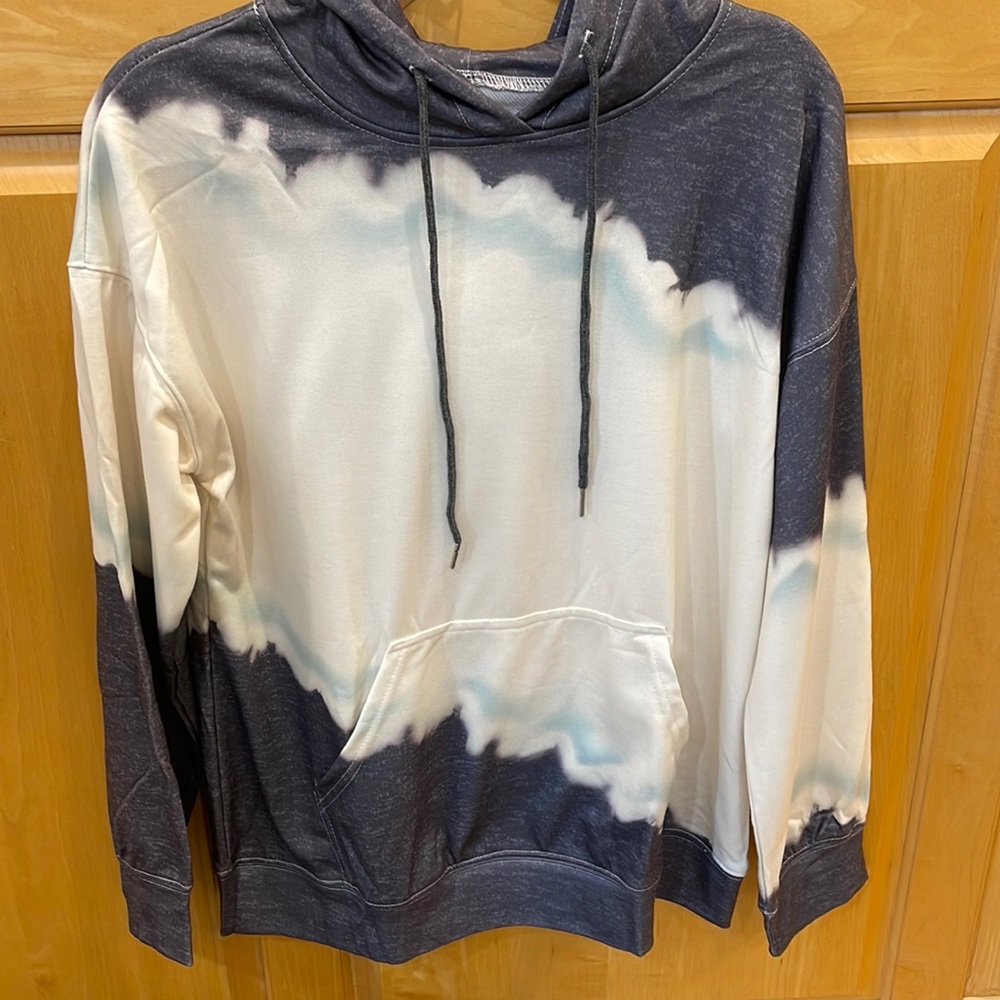Tie dye sweatshirt with hood brand new!